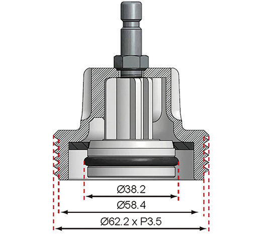 Adaptateur No. 9 pour Art. 8027: Audi, BMW345, VW Passat