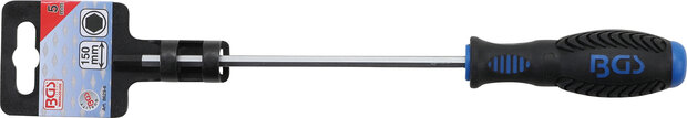 Tournevis six pans interieurs 5 mm longueur de la lame 150 mm