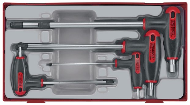 Set Allen avec poign ee en T tc-tray 2.5/8mm 7dlg