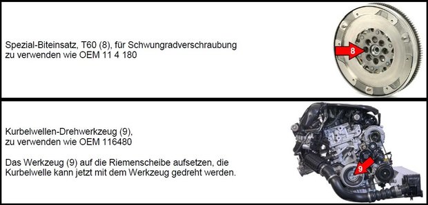 Jeu d’outils de reglage du moteur pour BMW et MINI, 1.5 & 2.0 L Diesel