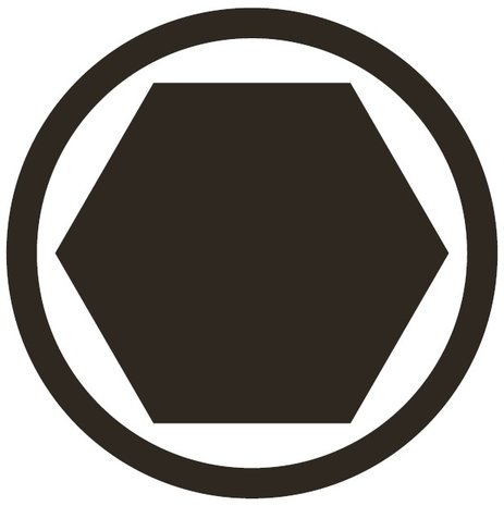 Prise de bit d'impact 20 mm (3/4 ) hexagone interne 12 mm