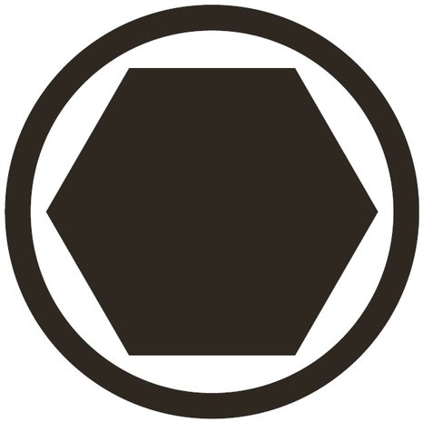 Embout Int. hex. 3 mm, 1/4