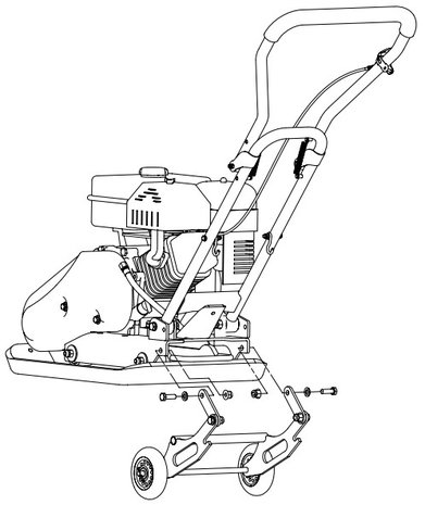 Plaque vibrante compactage tpt820