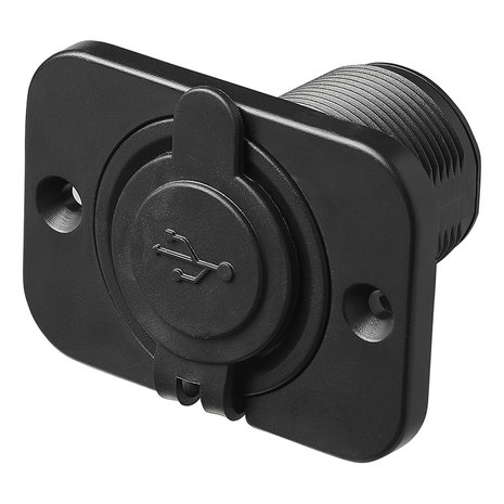 Boîtier d'encastrement USB double type A 3100mA 12V/24V