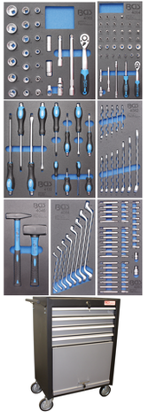 Servante d'atelier, Profil Junior 4 tiroirs avec 151 outils