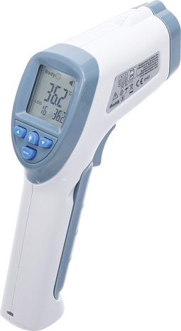 Thermometre de fievre de front sans contact, infrarouge pour mesure de personnes et d’objets 0 - 100°