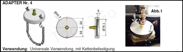 Jeu de bouchons pour purgeur de frein pneumatique 4 pieces