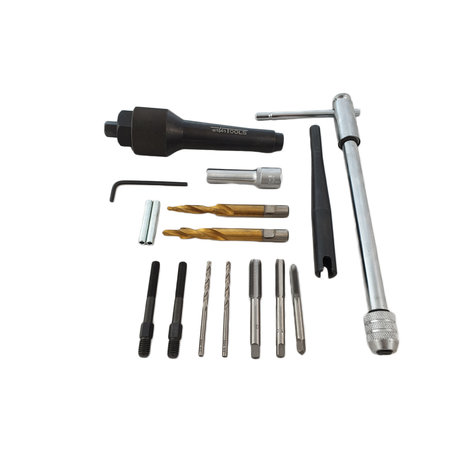 Kit extracteur bougie de prechauffage et reparation de filetage