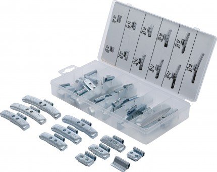 Assortiment de poids dequilibrage 36 pieces