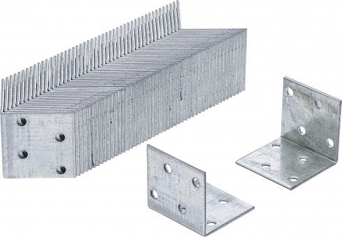 Angle Joint Value Pack (50 pieces), 40x40x40x2 mm, galvanise