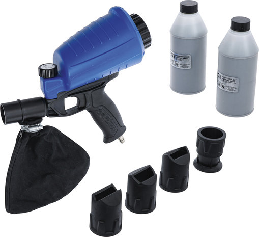 Pistolet de sablage pneumatique avec accessoires 3 pieces