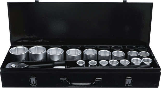 Coffret de douilles 20 mm (3/4) 19 - 50 mm 20 pieces