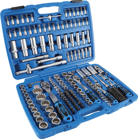 Coffret de Douilles Gear Lock 6,3 mm (1/4) / 10 mm (3/8) / 12,5 mm (1/2) 192 pieces