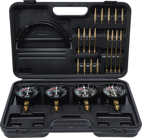 Kit testeur de synchronisation de carburateur avec 4 chronos de synchronisation 26 pieces