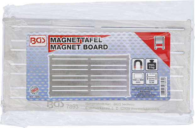 Tableau magnetique acier extra-plat 300 x 150 mm