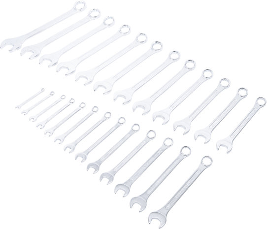 Jeu de cles mixtes 6 - 32 mm - 25 pieces