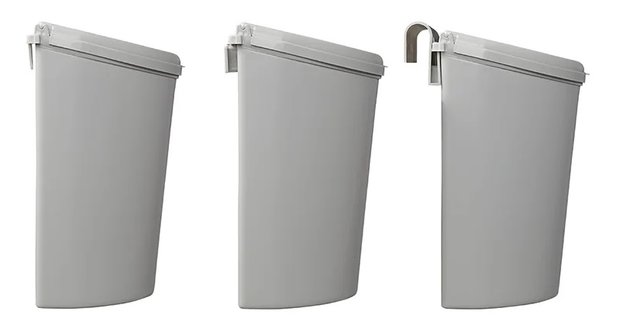 Poubelle avec couvercle 10L pour caravane/camping-car