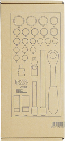 1/3 Trousse outils: Ensemble douille de 27 pieces, 1/2, 8-32 mm