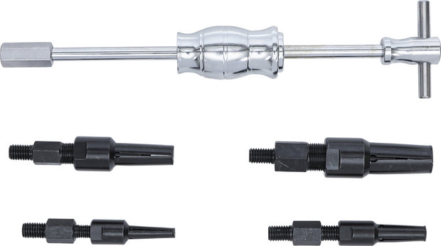 Jeu d’extracteurs de roulements interieurs avec masse a inertie 5 pieces