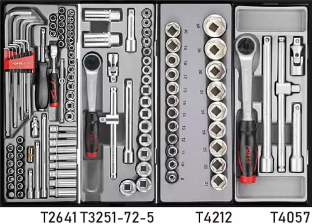 Chariot a outils a 8 tiroirs avec 286 outils