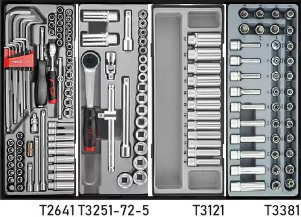 Chariot a outils rouge a 8 tiroirs avec 303 outils