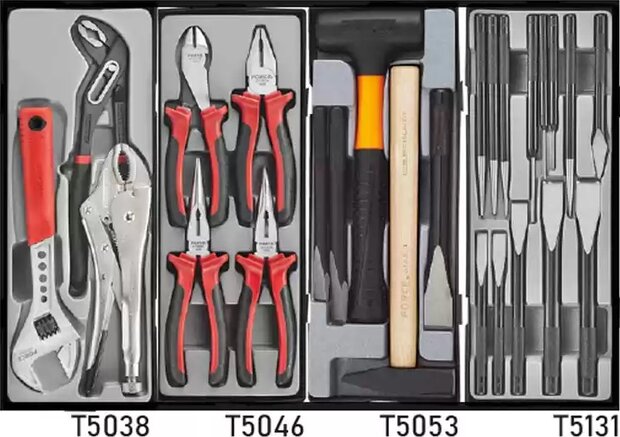Chariot a outils noir a 8 tiroirs avec outils de 258 pieces