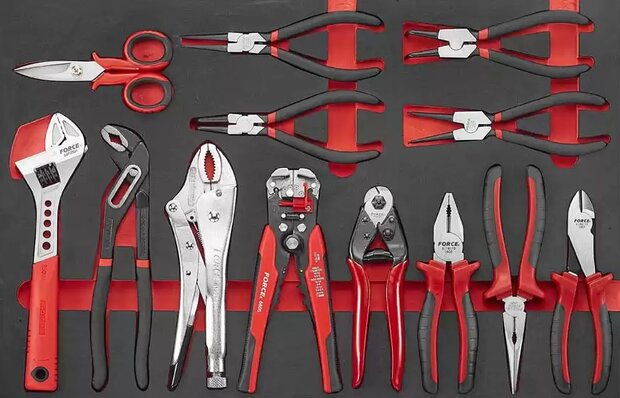 Chariot a outils noir a 8 tiroirs avec 315 outils (EVA)