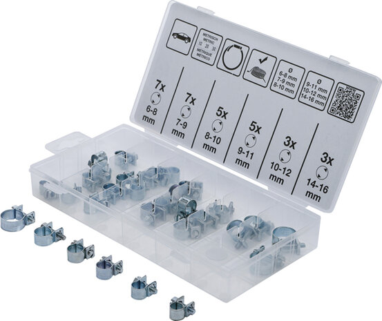 Ensemble de serre-c bles en acier de 30 pieces