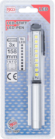 Aluminium LED Pen avec 9 LED