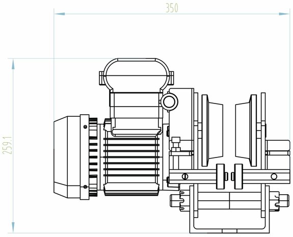 Palan electrique 200/400kg