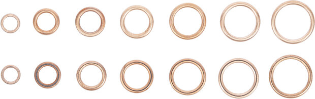 Assortiment en O-Ring en cuivre de 95 pieces 6-20 mm
