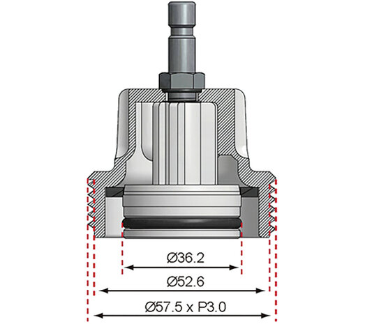 Adaptateur No. 8 pour Art. 8027: VW (Vento, T4, Passat-1996, Golf