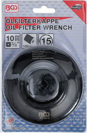 Cle a filtres cloches 15 pans diametre 108 mm pour Volvo Diesel