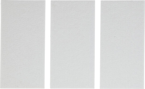 Patin en feutre plaques blanc 100 x 200 mm 3 pieces