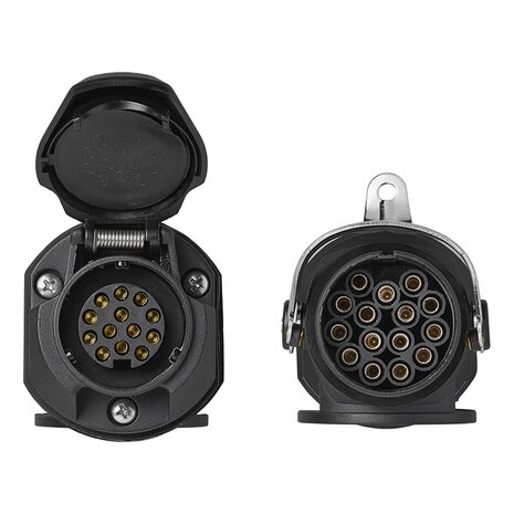 Adaptateur de prise de 24V 15 a 12V 13 broches ISO12098 > ISO11446
