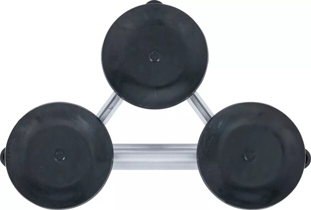 Triples ventouses mini Ø 115 mm aluminium