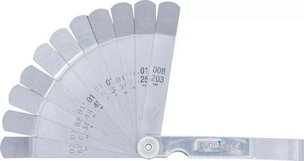 Jauges d’epaisseur de precision courbees 12 lames