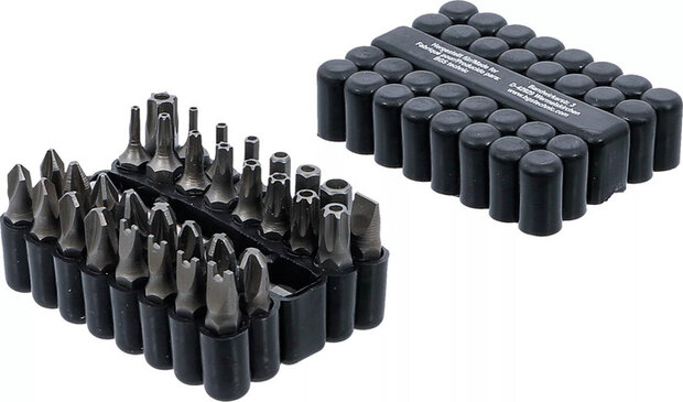 Jeu d'embouts courts (1/4) divers profils 33 pieces
