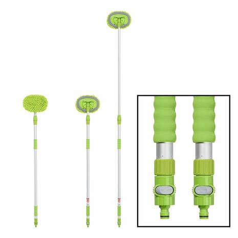 Brosse de lavage chenille manche telescopique 2,5 metres