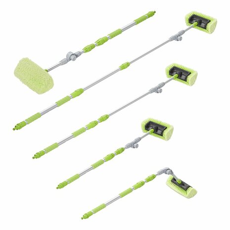 Brosse de lavage 3D ajustable manche telescopique 119-203cm
