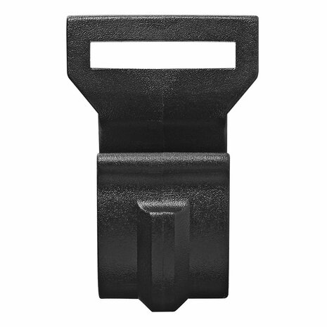 Clip de tente pour mat de tente 20-25mm avec fente noir