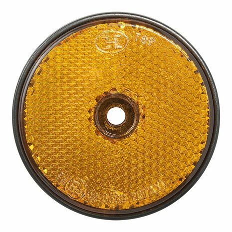 Reflecteur orange 60mm a visser