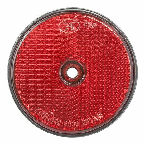 Reflecteur rouge 60mm fixation a vis
