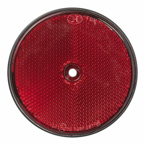 Reflecteur rouge 80mm montage a vis