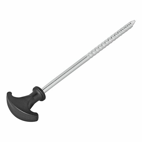Piquet de tente 20,5 cm acier galvanise vissable