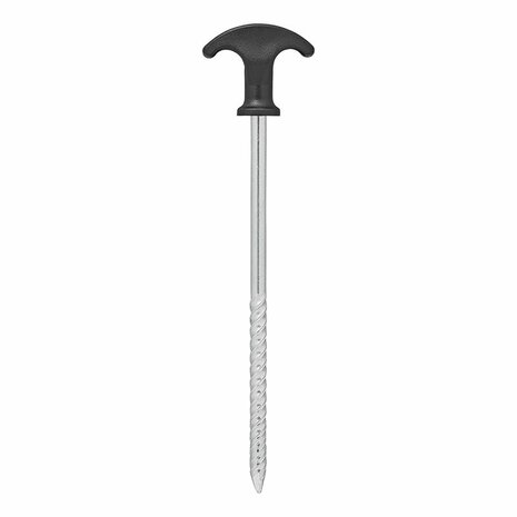 Piquet de tente 20,5 cm acier galvanise vissable