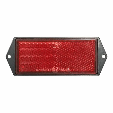 Reflecteur rouge 104x40mm a visser