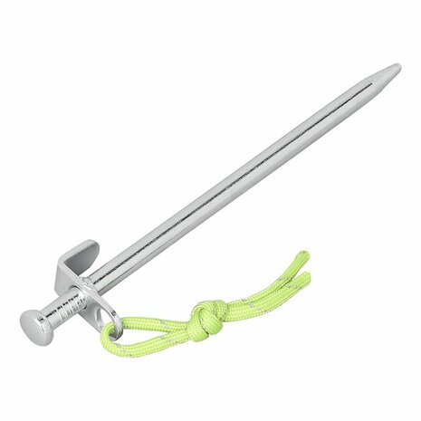 Goupille de roche 20 cm en acier galvanise avec crochet en L Heavy Duty