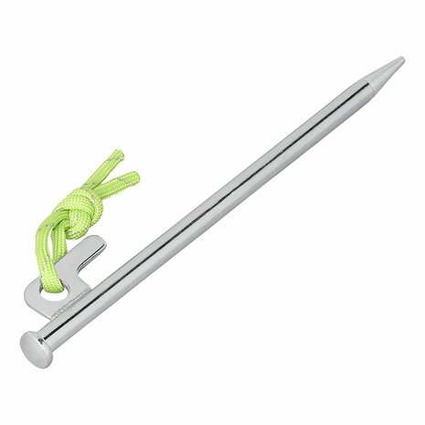 Goupille de roche de 20 cm en acier galvanise avec crochet en P Heavy Duty