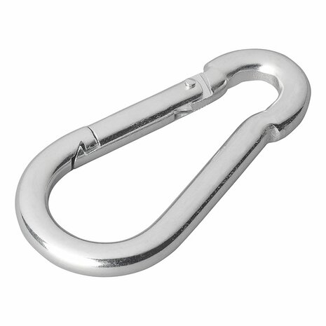 Mousqueton en metal 8x80mm x10 pieces